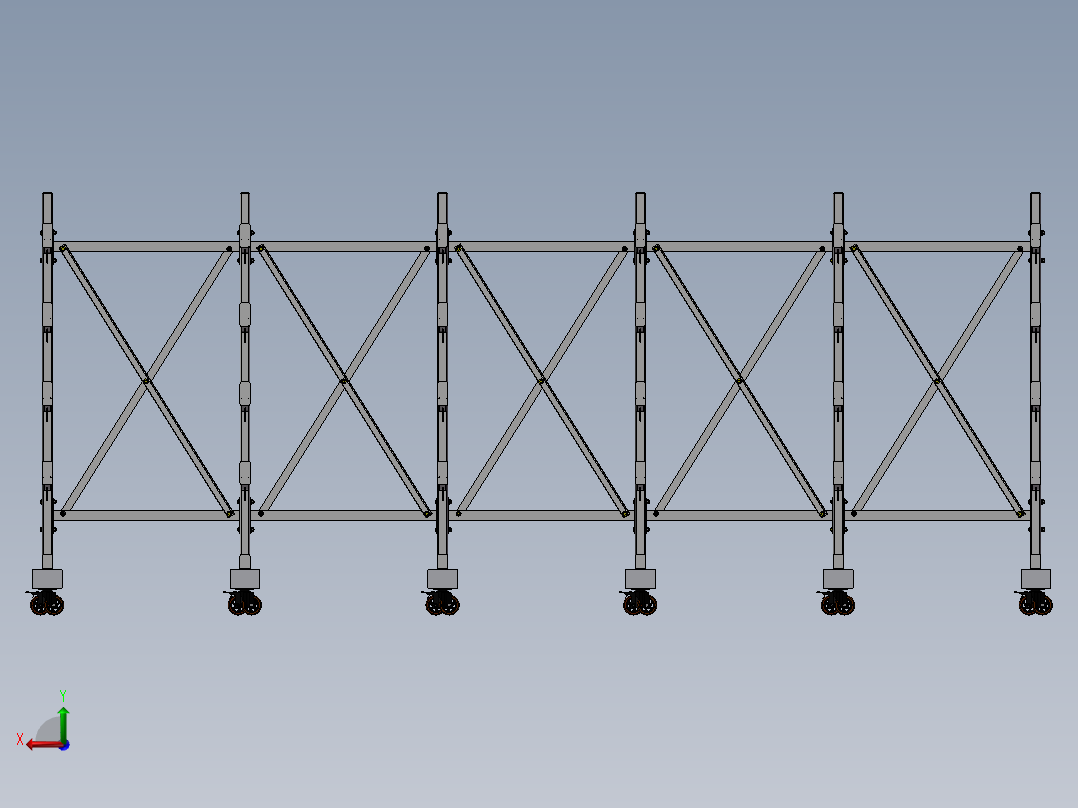 货架、商场衣服架后视图