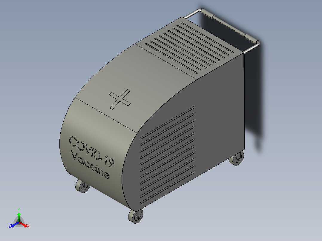 A3003525-疫苗运输车正等轴测图
