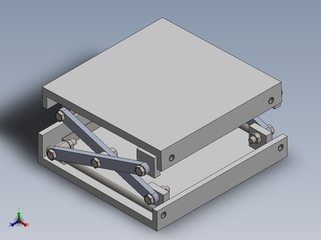 剪叉式升降机 、升降机(80)正等轴测图