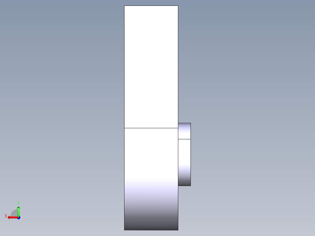 偏心滑轮支架后视图