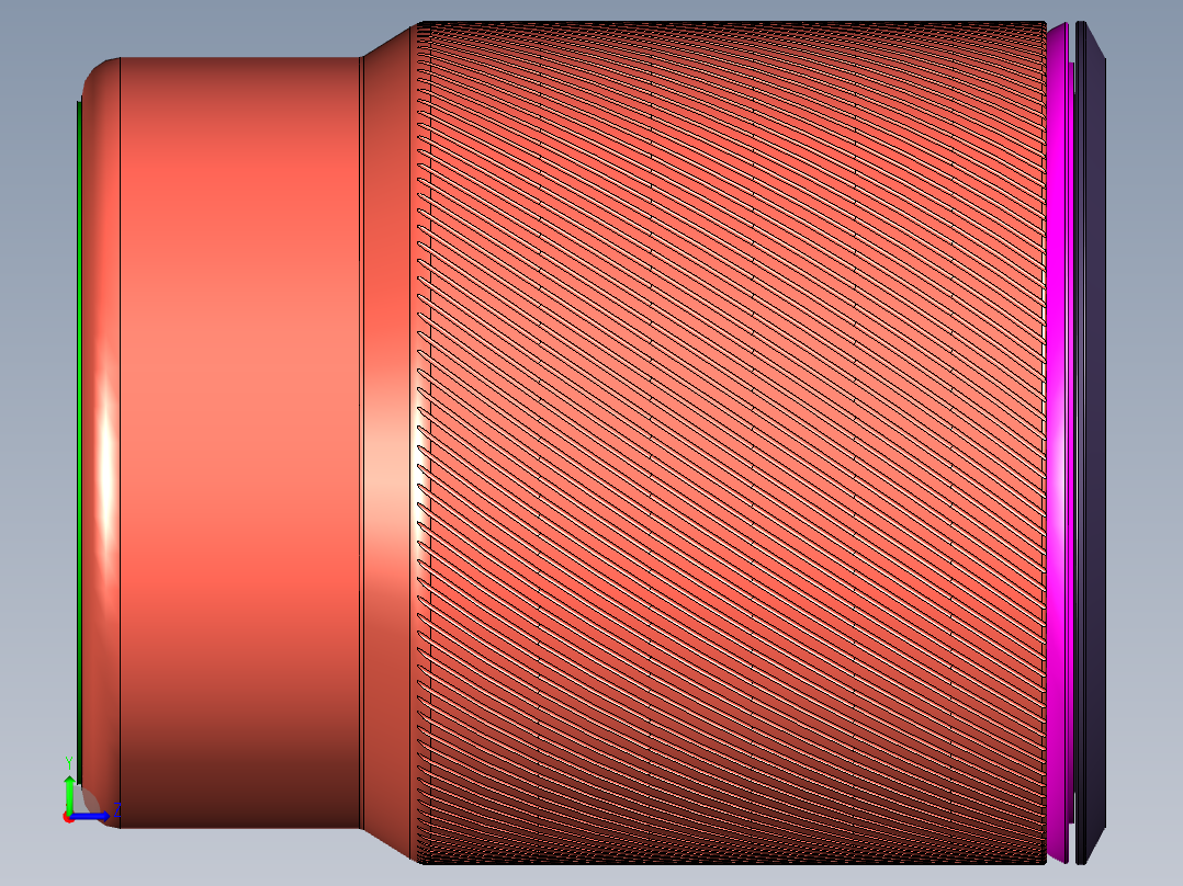 车载烟灰缸左视图