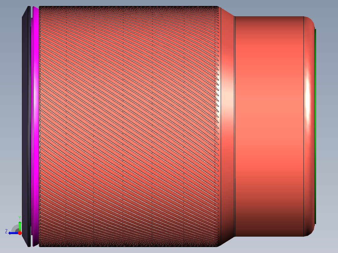 车载烟灰缸右视图