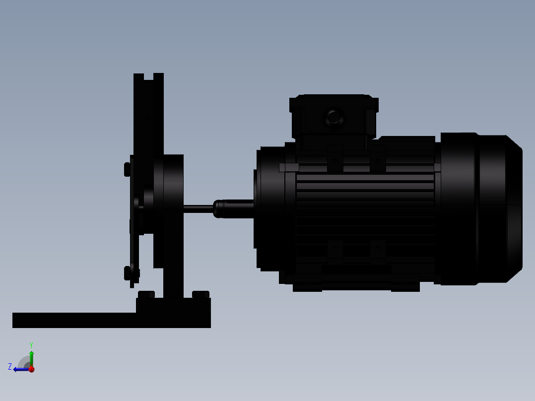 电动锯条模型右视图
