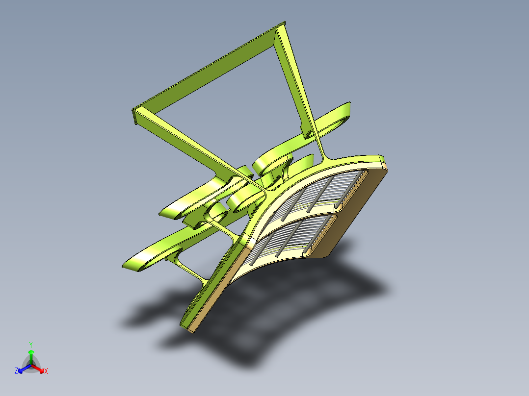 置物架（环境设计）正等轴测图