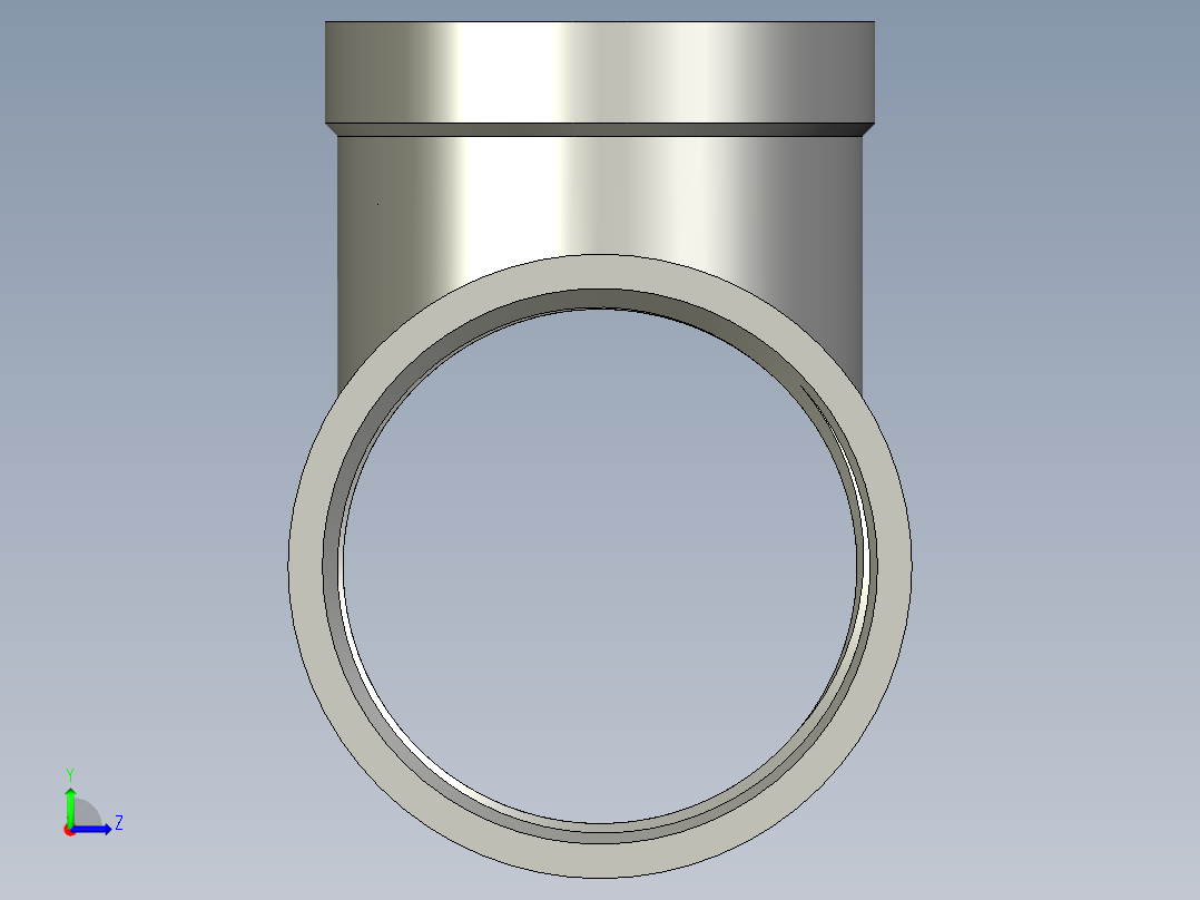 螺纹管三通-异径 DN40-DN32左视图