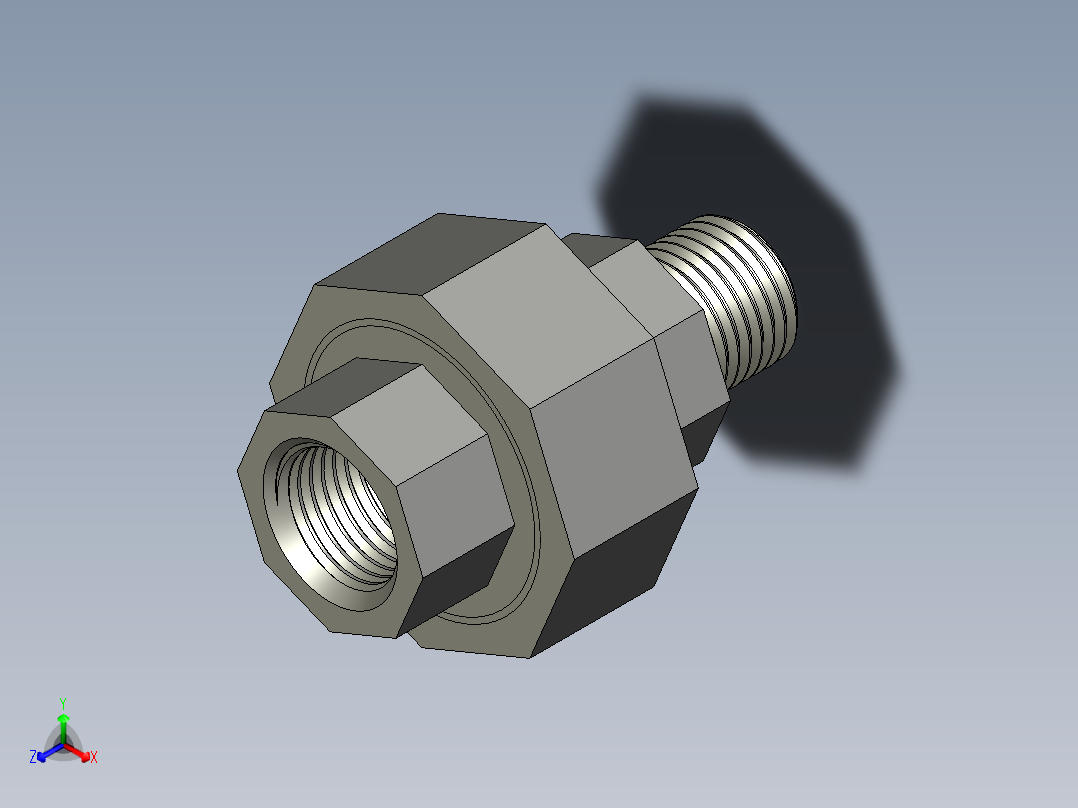 螺纹管活接-等径内外丝直通 DN8
