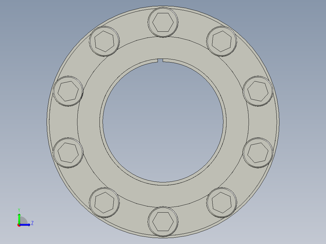 Z2系列胀紧套Z2-3055左视图