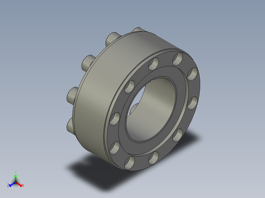 Z2系列胀紧套Z2-3055正等轴测图