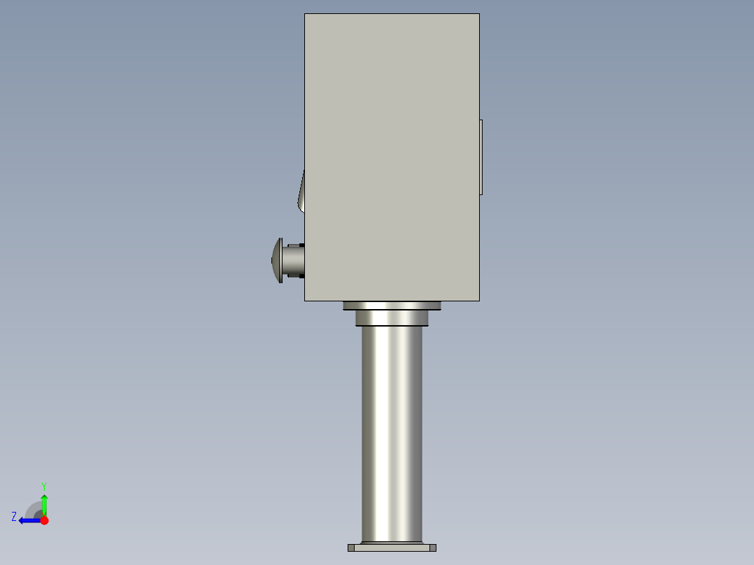 装配体-7寸人机控制箱右视图