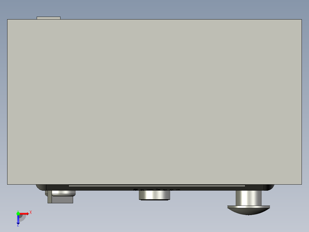 装配体-7寸人机控制箱俯视图
