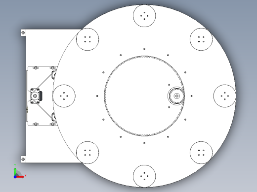 八工位到位自转装置前视缩略图