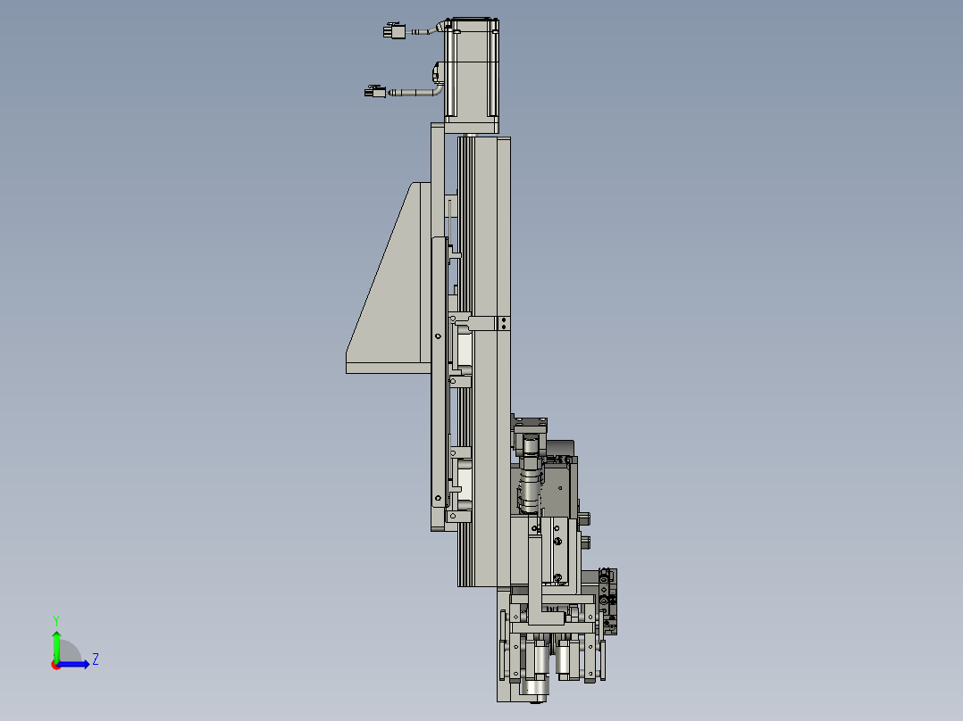 封边机-短边组件-100左视图