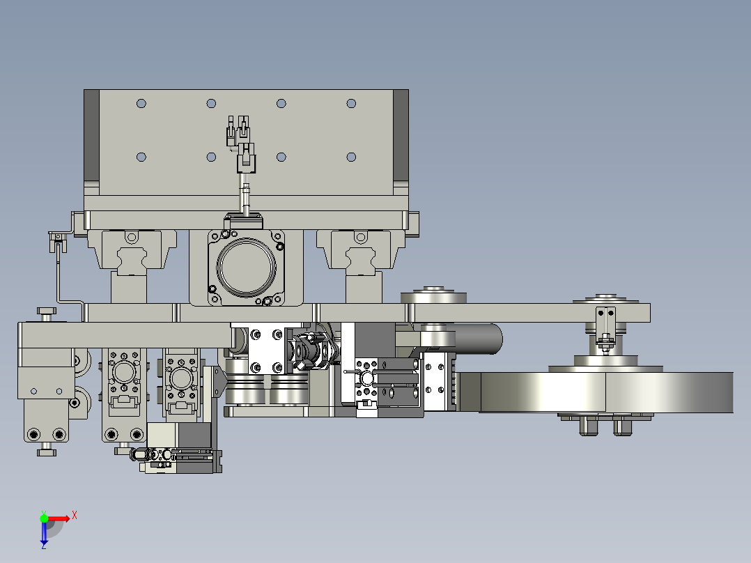封边机-短边组件-100俯视图