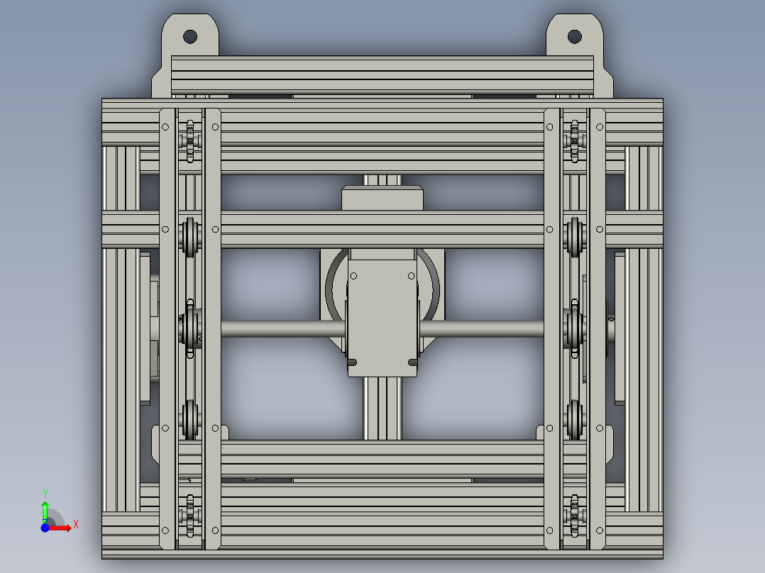 第二移栽机总成前视图