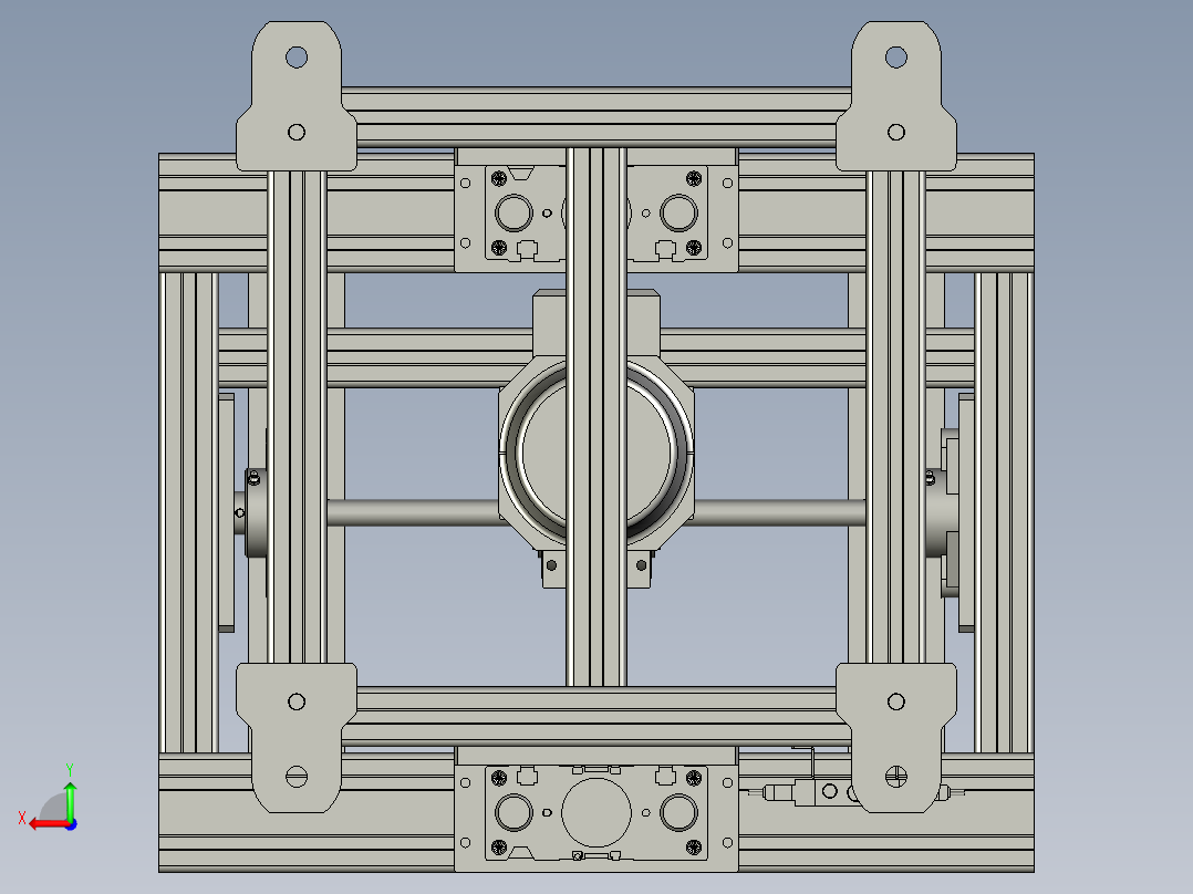 第二移栽机总成后视图