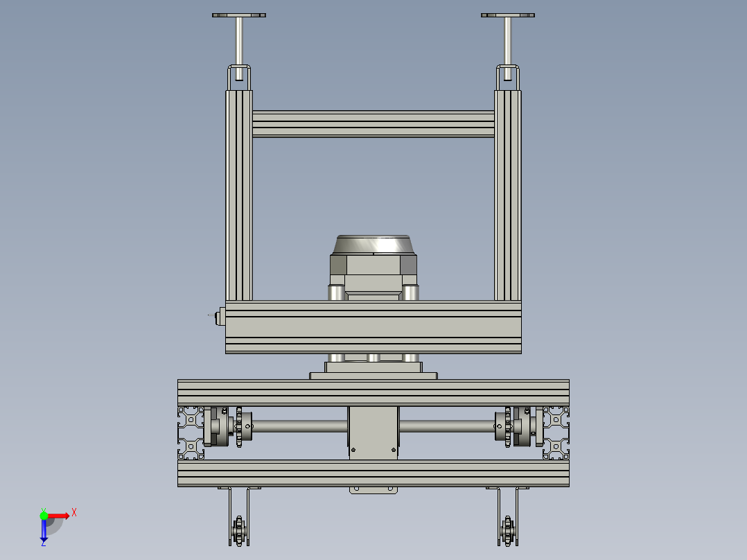 第二移栽机总成俯视图