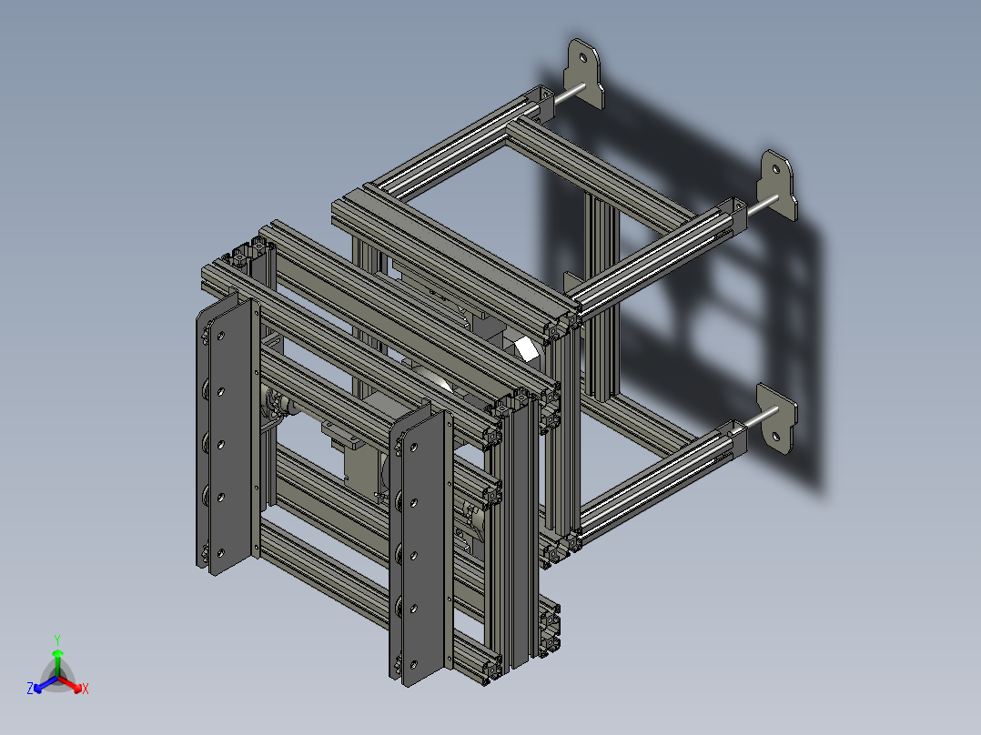 第二移栽机总成正等轴测图