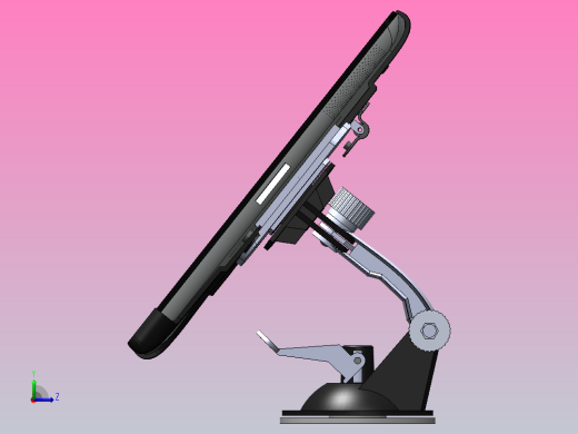 Pad支架左视缩略图