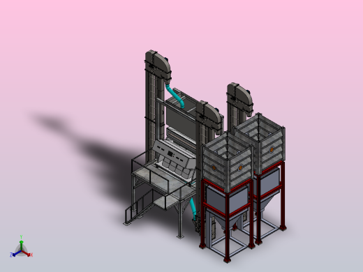 四滑道颜色分选生产线