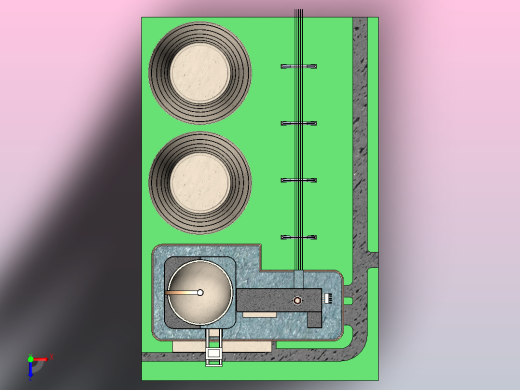黑石河核电站俯视缩略图