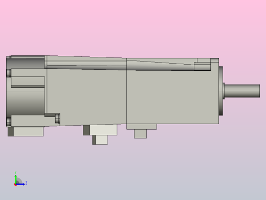 三菱100W伺服电机带刹车hg-kn13bj_-s100左视缩略图
