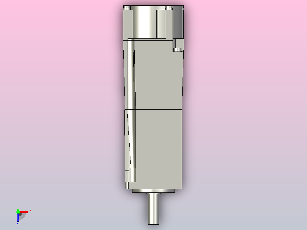 三菱100W伺服电机带刹车hg-kn13bj_-s100俯视图