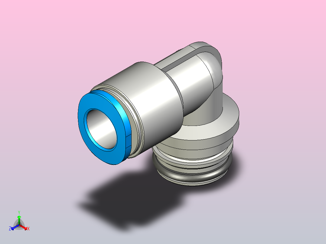 快插接头QSPLKG14-1_4-U主视图