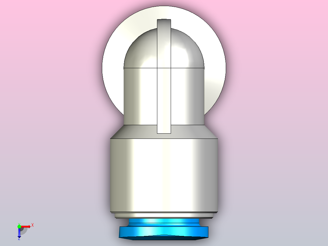 快插接头QSPLKG14-1_4-U俯视图