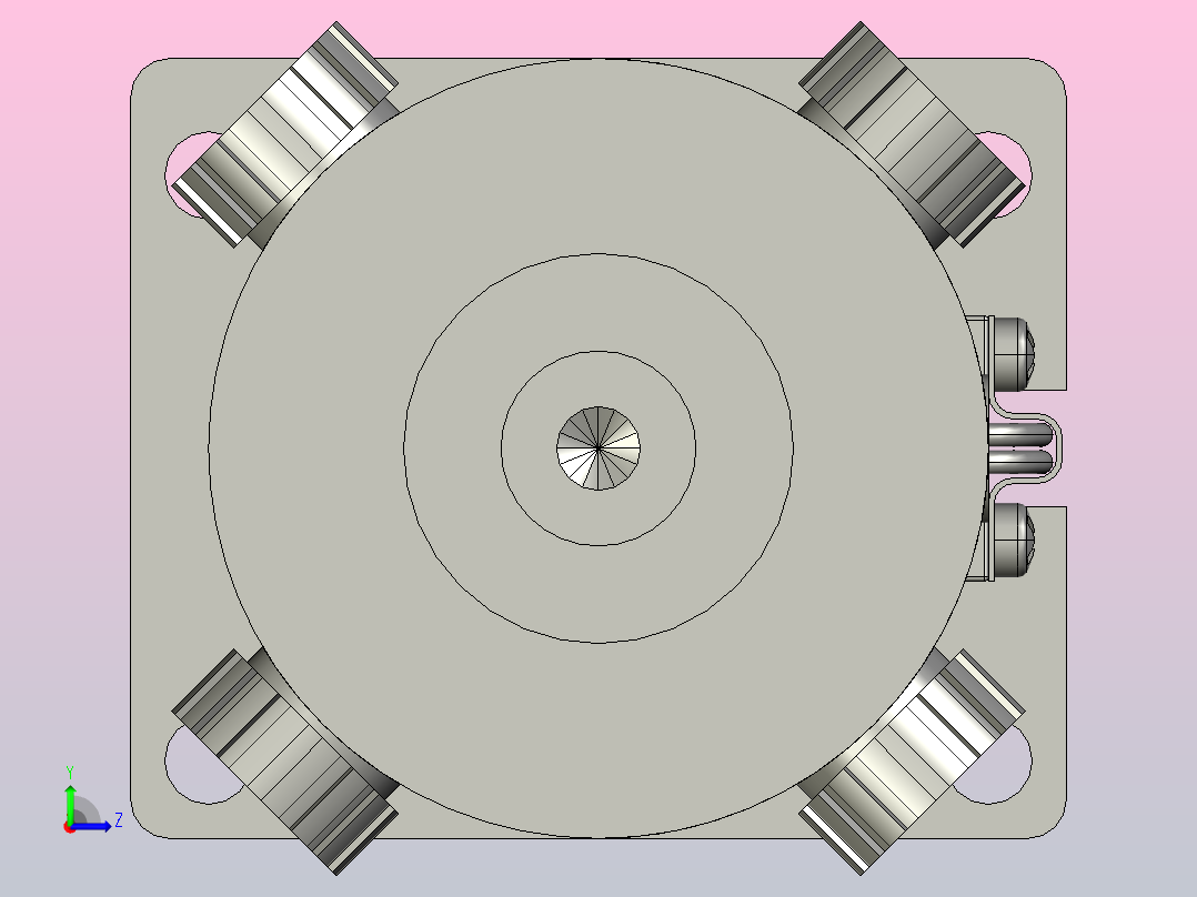 J40SY40直流伺服电机[J40SY40]左视图