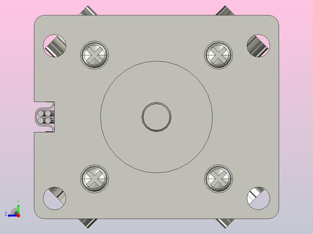 J40SY40直流伺服电机[J40SY40]右视图