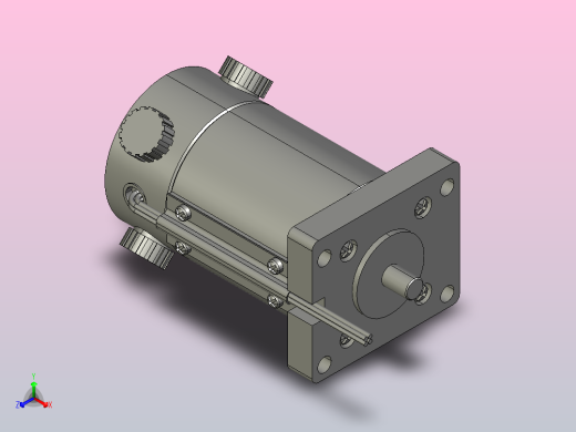 J40SY40直流伺服电机[J40SY40]正等轴测缩略图