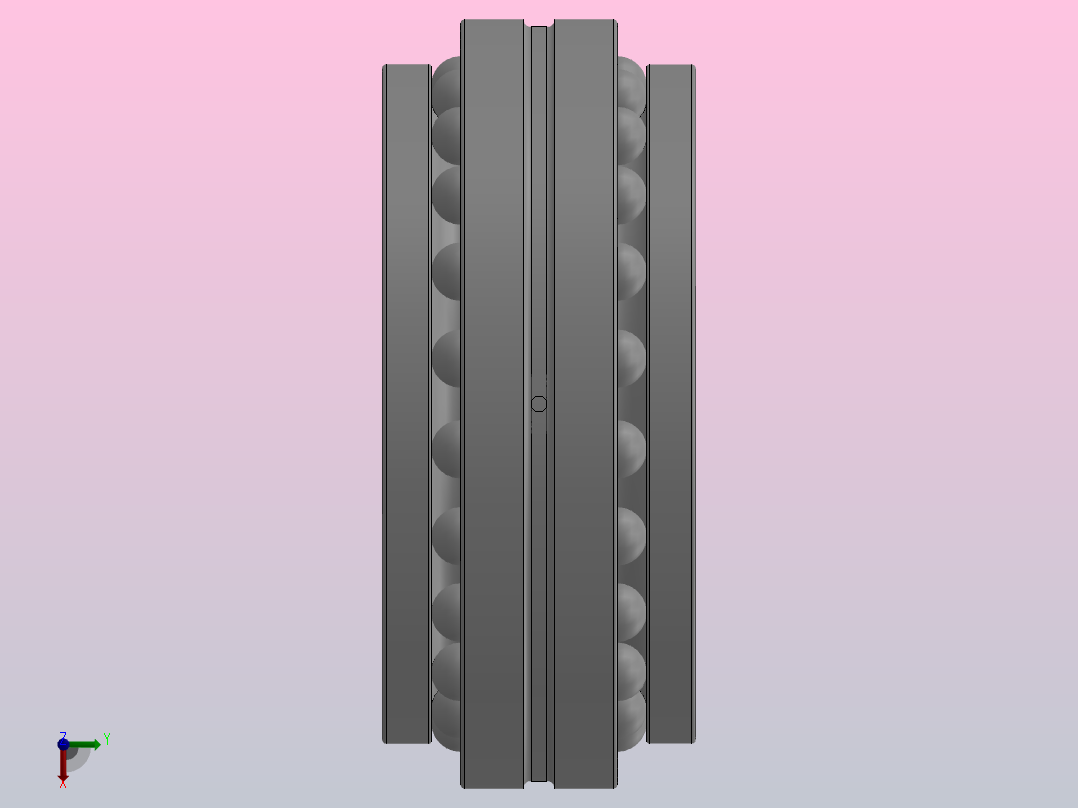 机床主轴用双向推力角接触球轴承_234468前视图