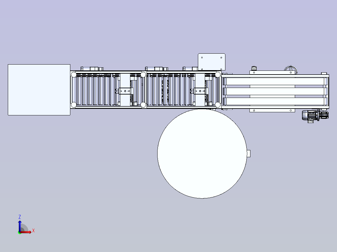 斗式分离器前视图