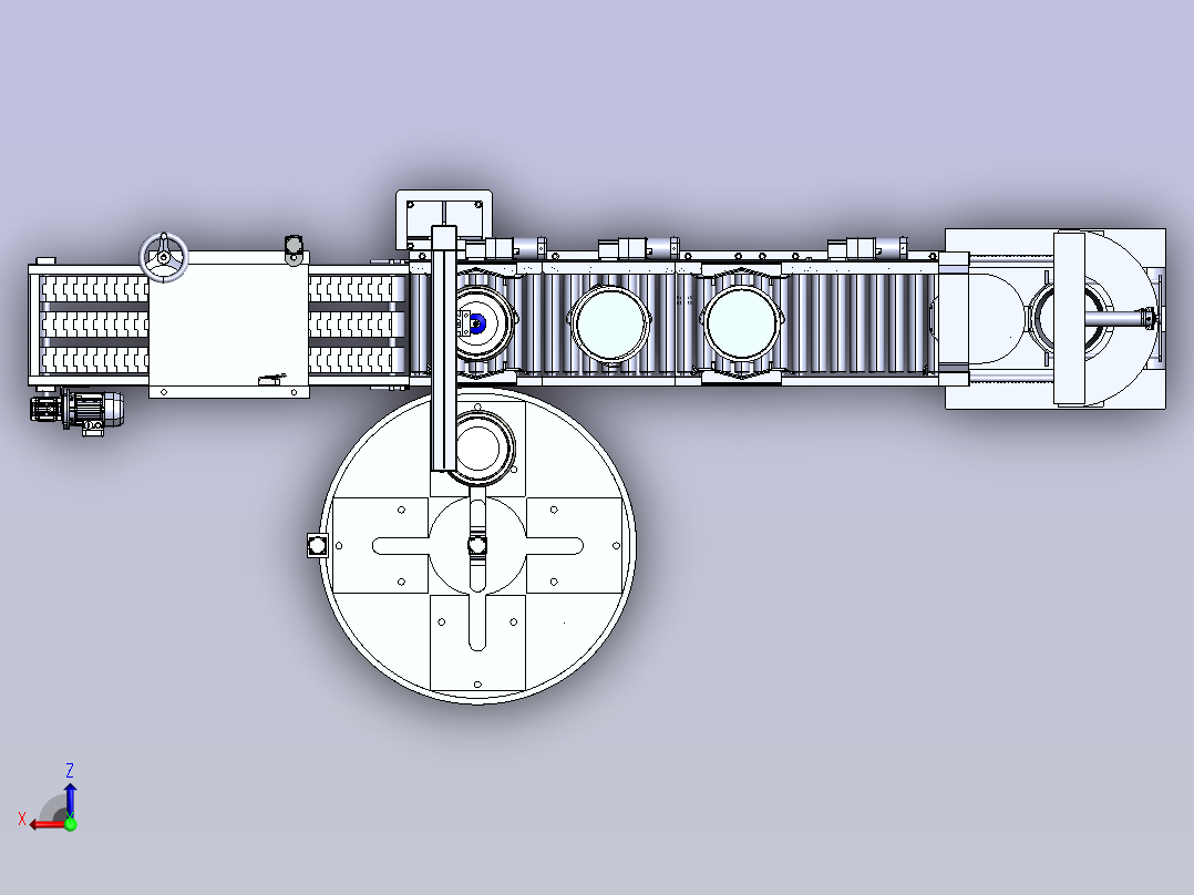 斗式分离器后视图