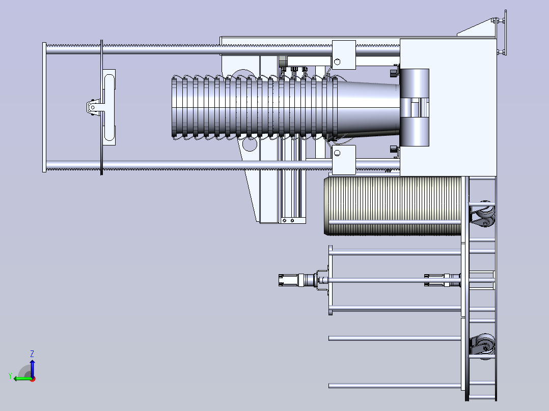 斗式分离器左视图