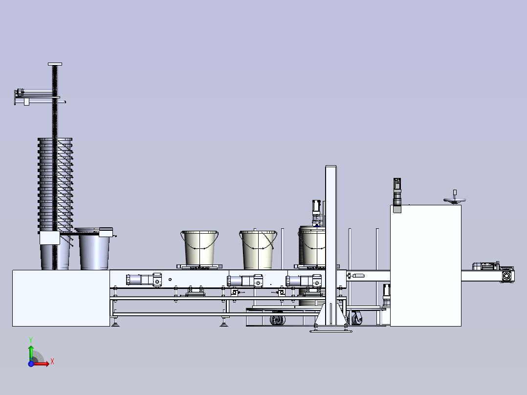 斗式分离器俯视图