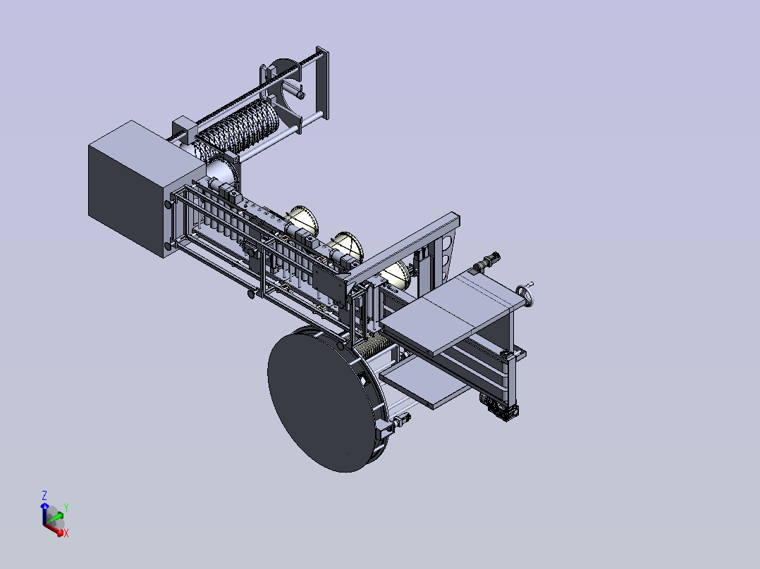 斗式分离器正等轴测图