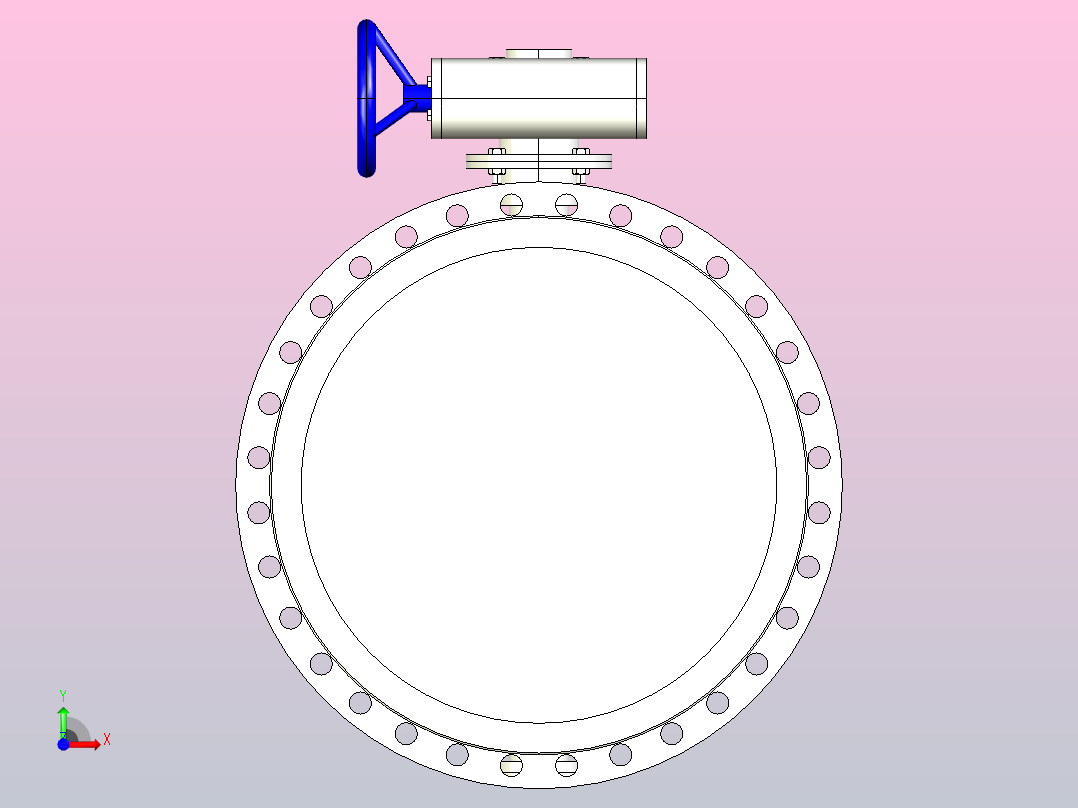 D..X╱H-25对夹式蝶阀[D41X]1200..rar.rar前视图