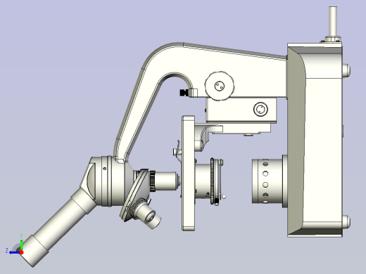 一种简易显微镜3D模型右视缩略图