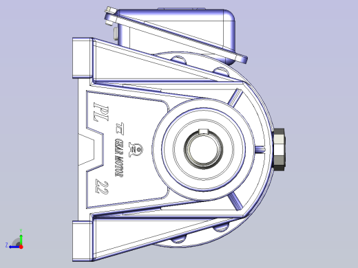 东力电机3D模型-0.2KW右视缩略图