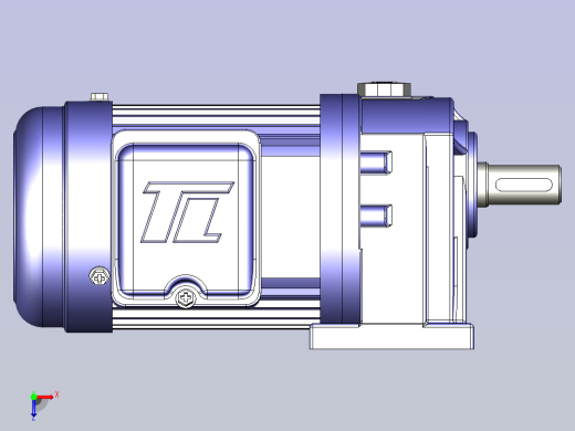 东力电机3D模型-0.2KW俯视缩略图