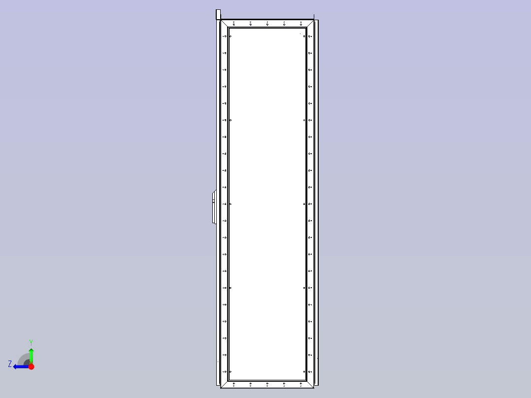 GGD网络机柜2200-600-600右视图