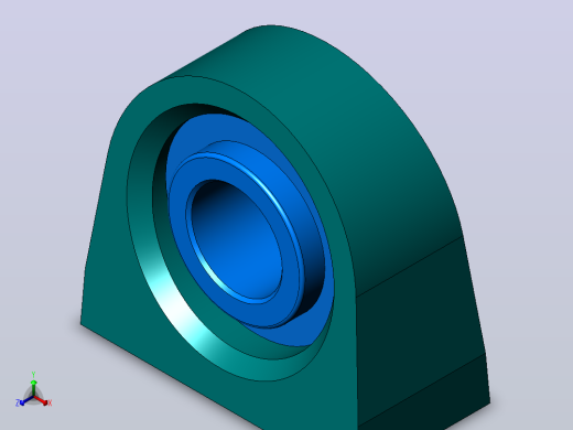 轴承座User Library-Bearing Tapped Pillow Block_