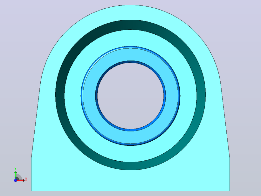 轴承座User Library-Bearing Tapped Pillow Block_前视缩略图