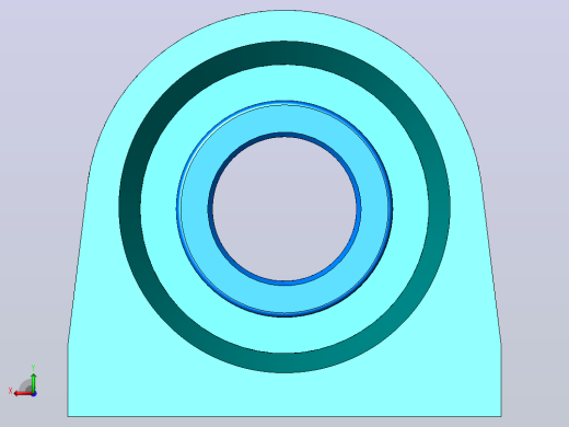 轴承座User Library-Bearing Tapped Pillow Block_后视缩略图