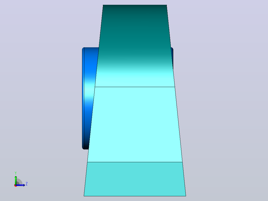 轴承座User Library-Bearing Tapped Pillow Block_左视图