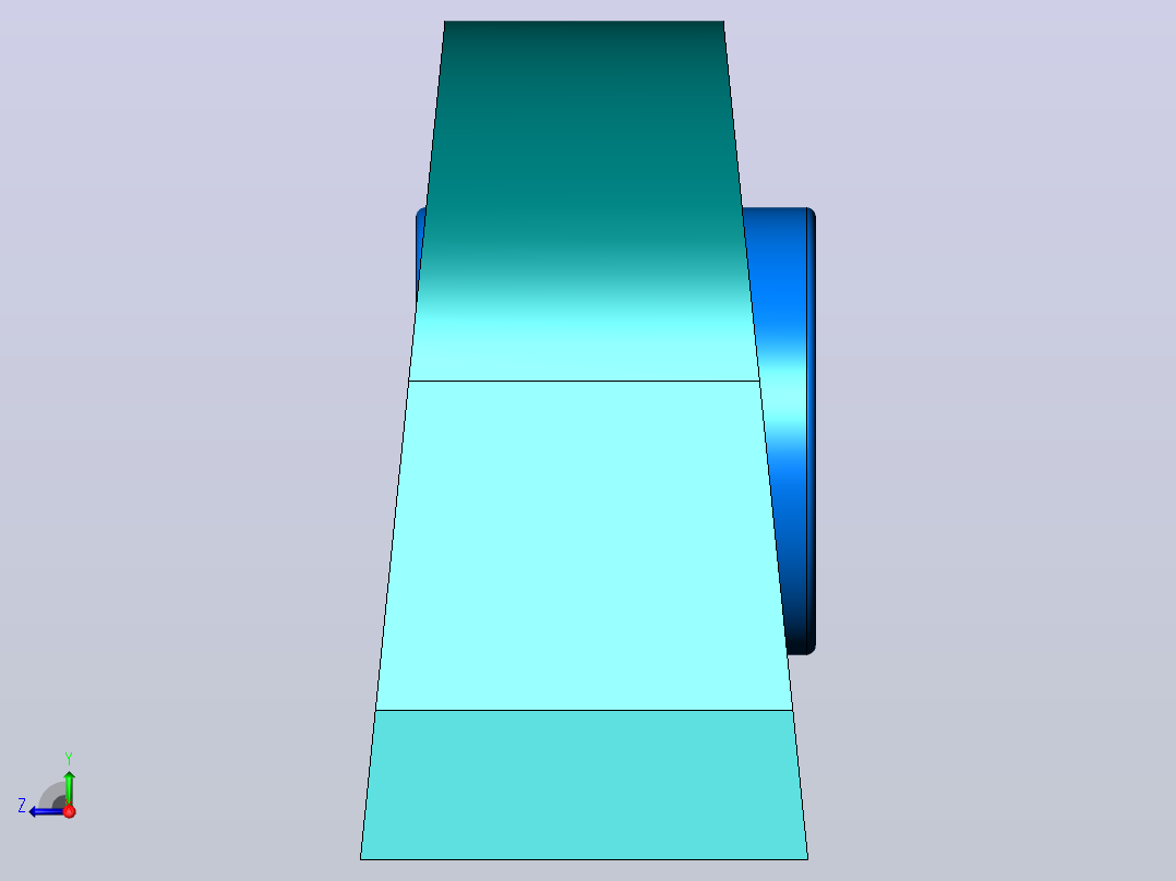 轴承座User Library-Bearing Tapped Pillow Block_右视图