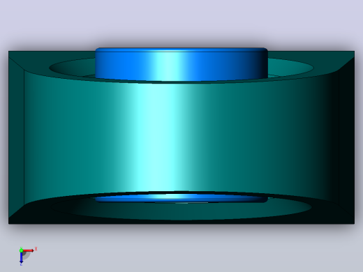 轴承座User Library-Bearing Tapped Pillow Block_俯视缩略图