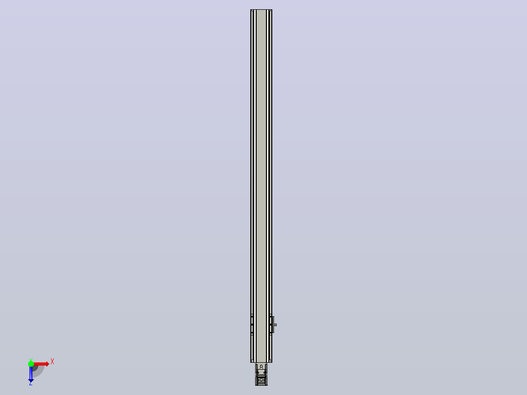 日规模组半封闭丝杆TPA-HNR-65S-1610C-L900-M-C-P10-N3俯视图