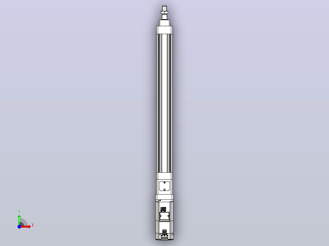 轻载电动缸TPA-ESR40-1210C-L350-M-W-P40-C3前视图